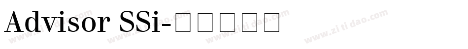 Advisor SSi字体转换